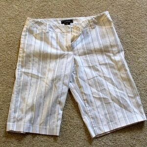 My Michelle shorts White shorts with black pin stripes size 9 juniors